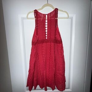 Free People Scarlet Lace Top